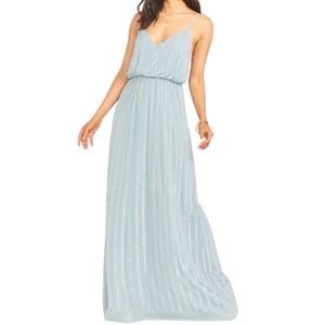 Show Me Your Mumu Victoria Beaded Maxi Dress. Size M